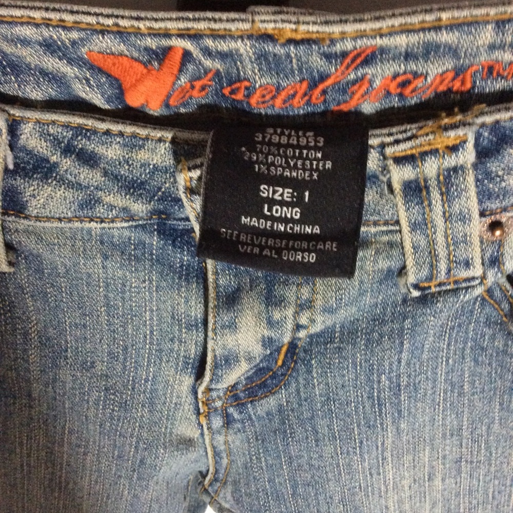 Wet Seal Jeans-Size 1 Long Juniors - Picture 4 of 10